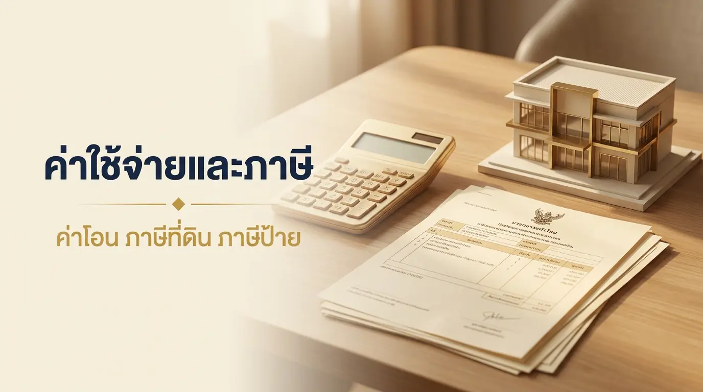 ค่าใช้จ่ายซื้ออาคารพาณิชย์ ค่าโอน ภาษีที่ดิน ภาษีป้าย สินเชื่อ