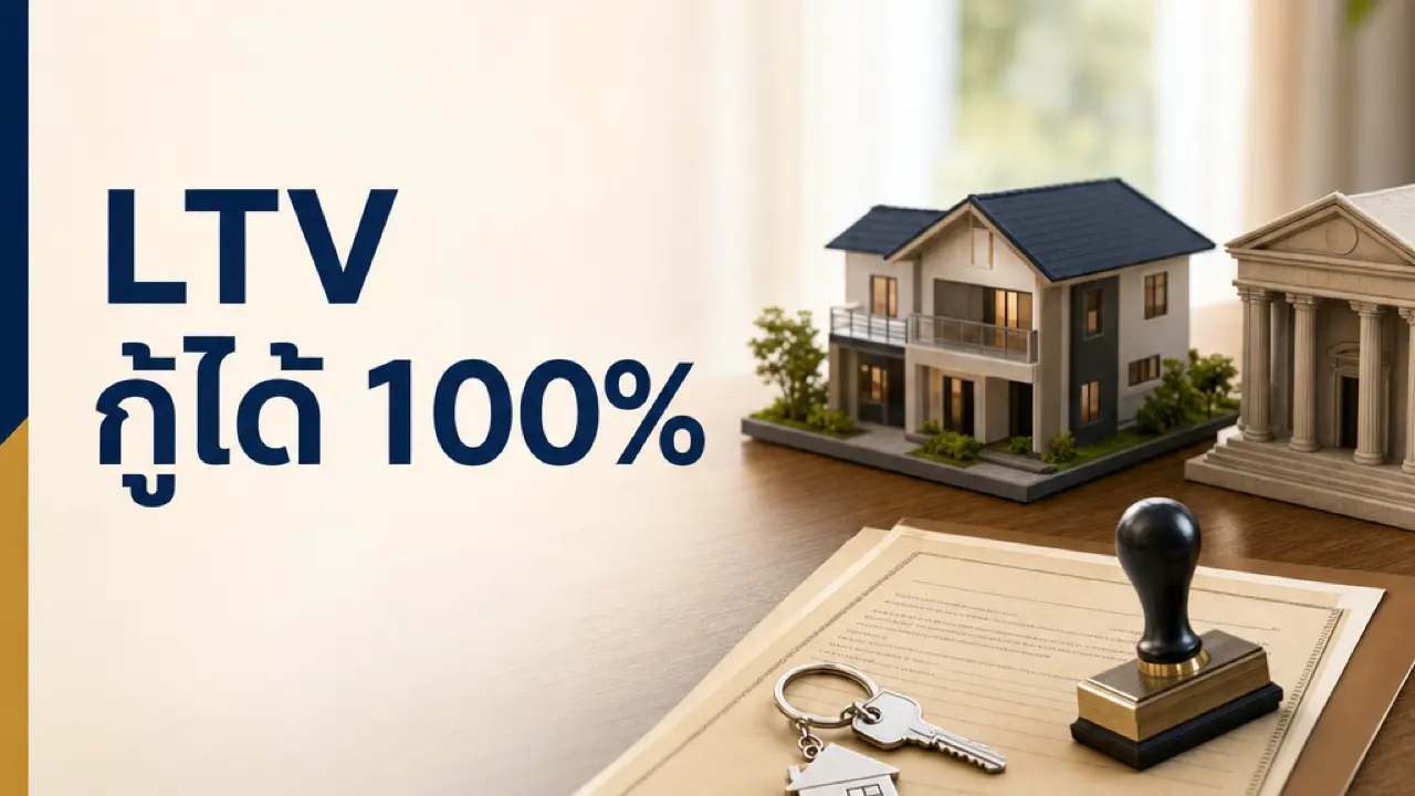 มาตรการ LTV กู้ได้ 100% บ้านจำลอง ธนาคาร และสัญญากู้