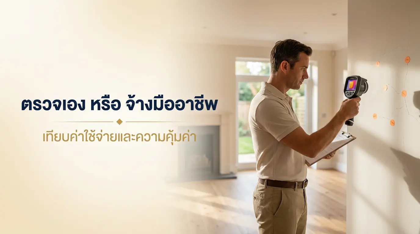 เทียบตรวจบ้านเองกับจ้างบริษัทตรวจบ้าน ค่าใช้จ่ายและการทำ defect list