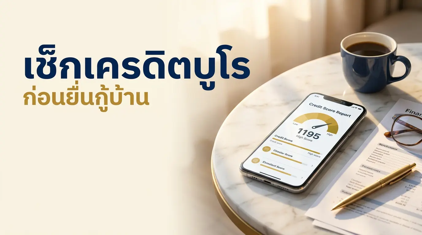 เช็กเครดิตบูโรผ่านแอปธนาคารก่อนยื่นกู้บ้าน