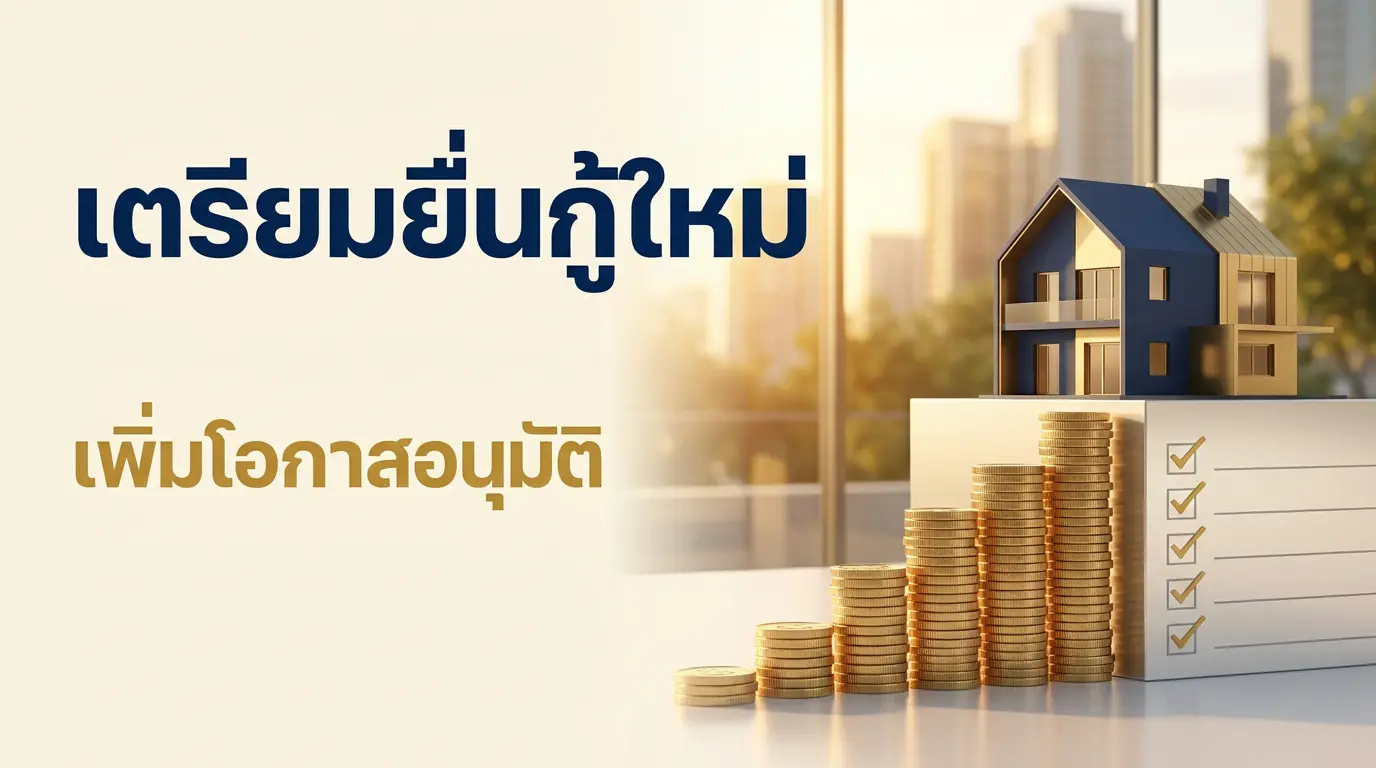 เตรียมยื่นกู้ใหม่ เพิ่มโอกาสอนุมัติสินเชื่อบ้าน