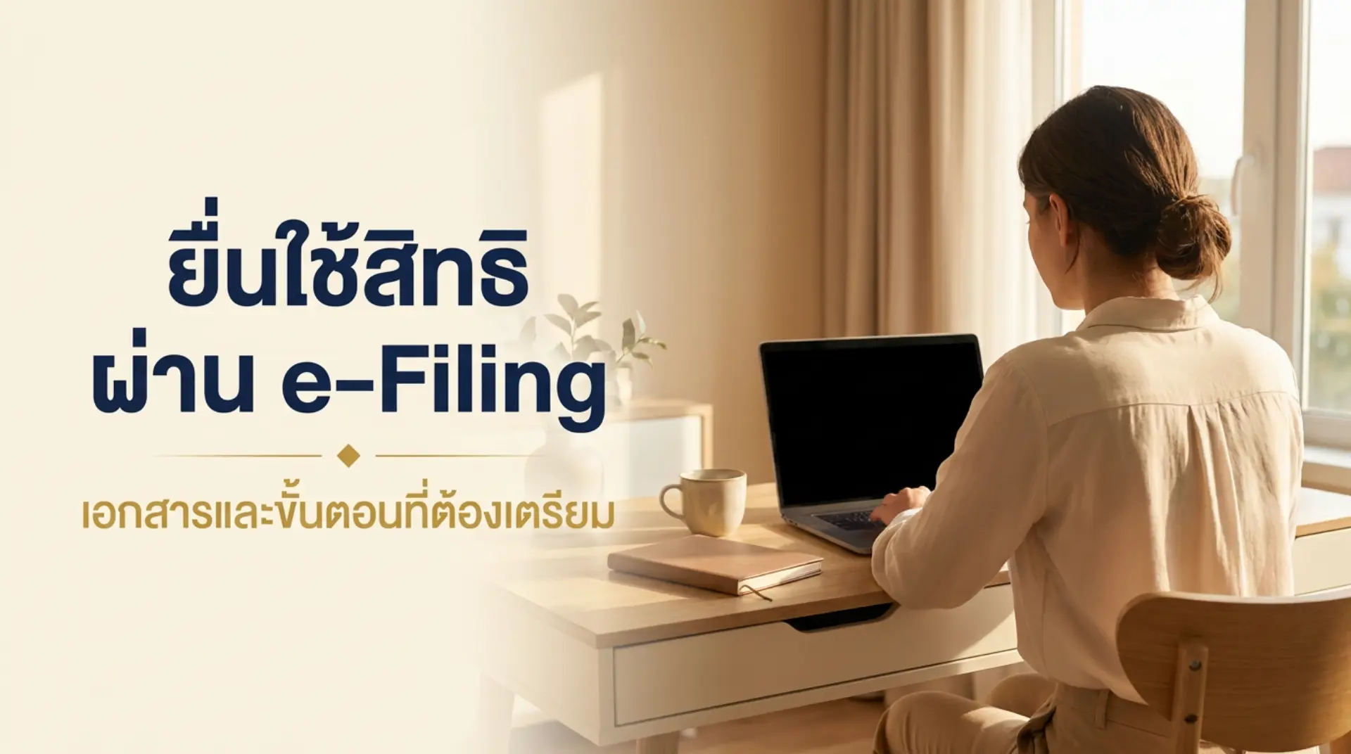 ขั้นตอนการยื่นใช้สิทธิลดหย่อนดอกเบี้ยบ้านผ่านระบบ e-Filing ของกรมสรรพากร