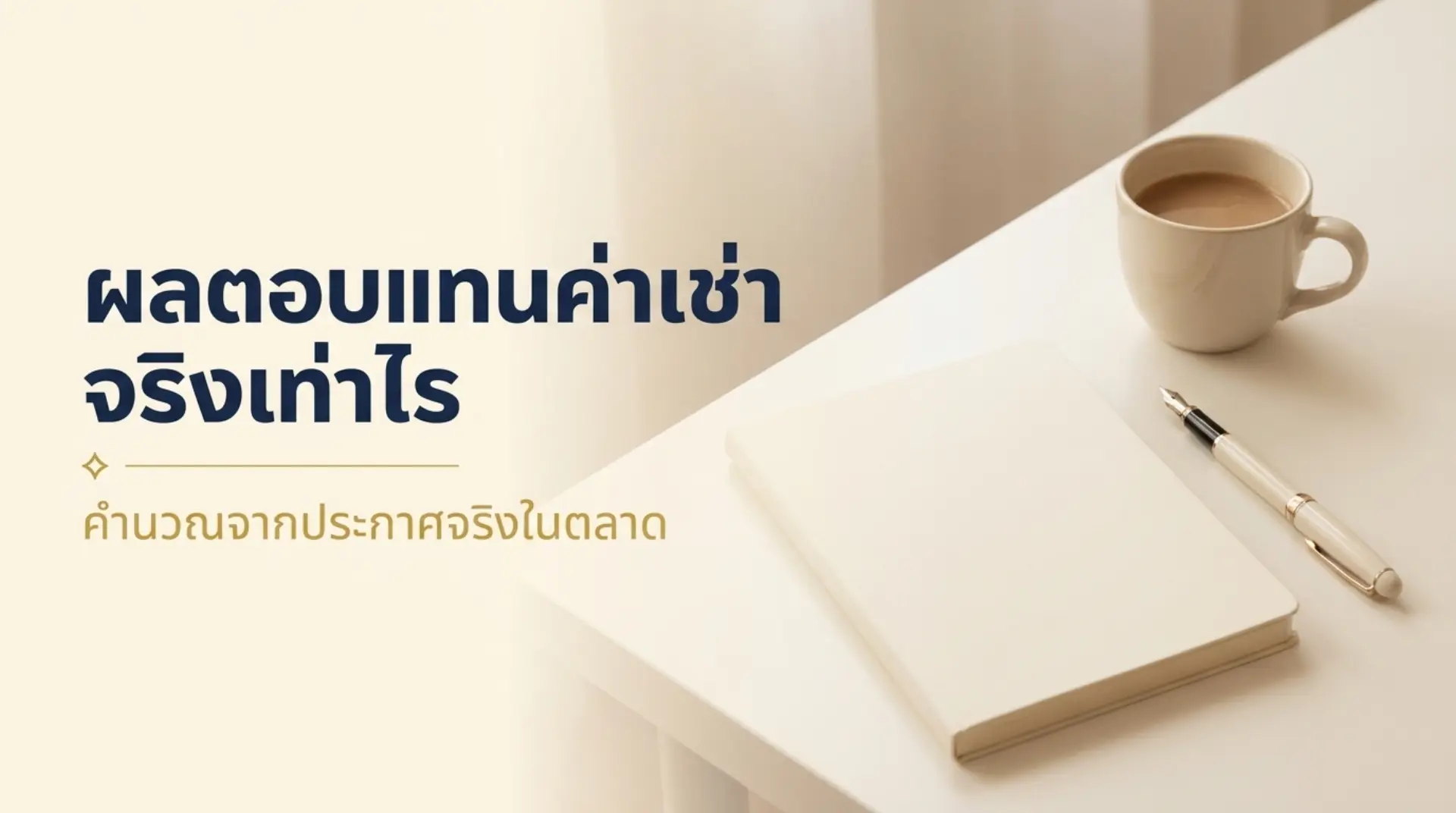 ตารางผลตอบแทนค่าเช่าคอนโดแยกตามแบบห้อง จากพอร์ต SW19