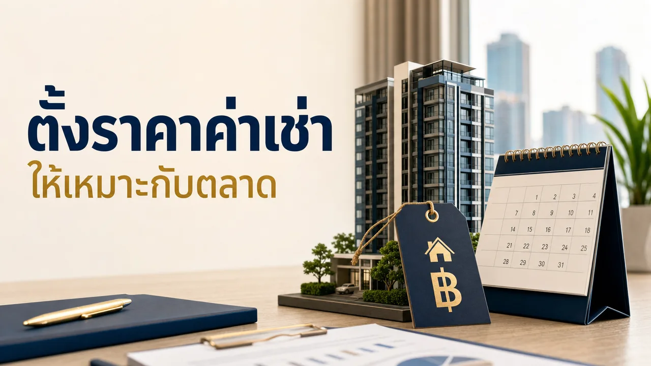 ตั้งราคาค่าเช่า ป้ายราคาและปฏิทินรายเดือน