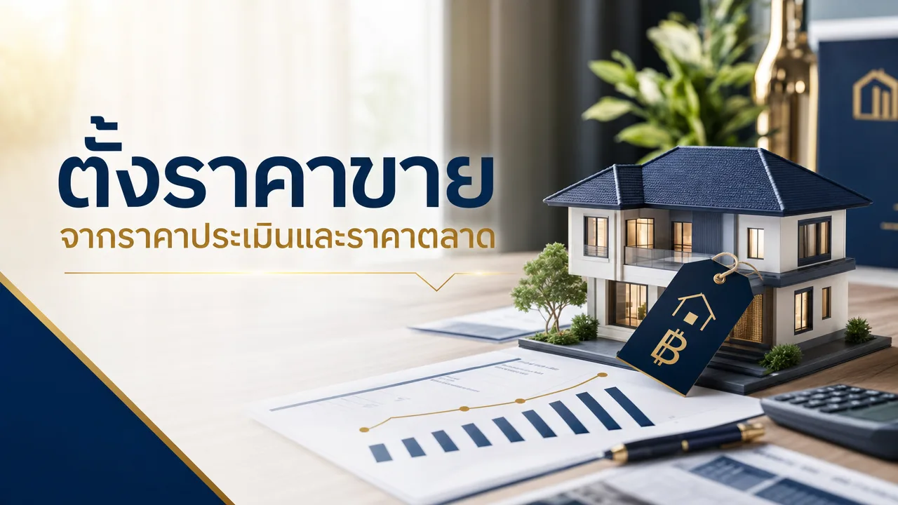 ตั้งราคาขายจากราคาประเมินและราคาตลาด
