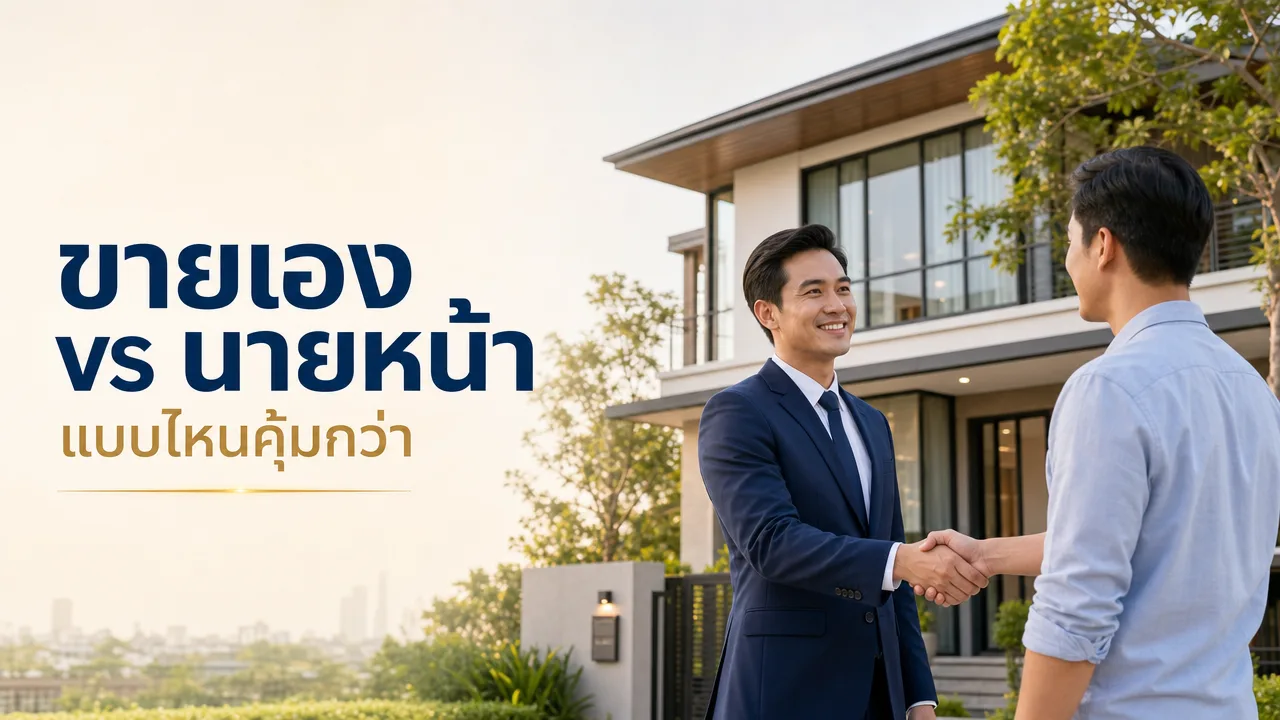 ขายเองหรือใช้นายหน้า เปรียบเทียบสองทาง