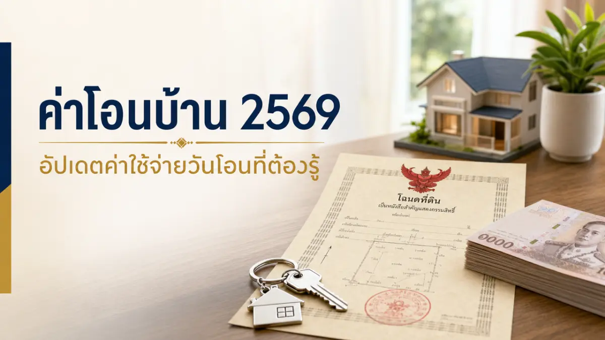 ค่าโอนบ้าน 2569 คิดยังไง มีอะไรบ้าง ใครจ่าย